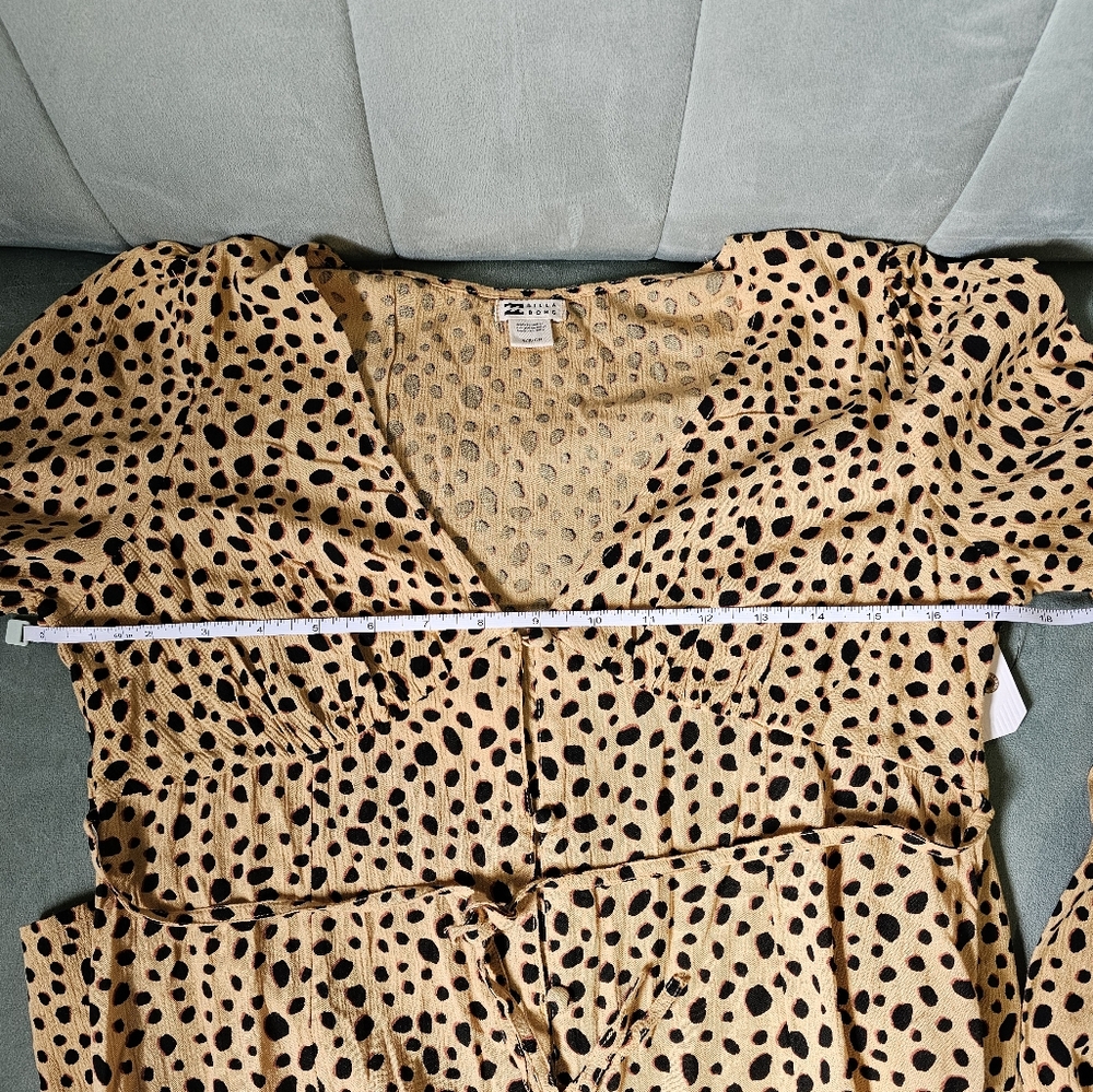 Billabong Cheetah Print Days On End Sundress Size Small - Picture 5 of 12